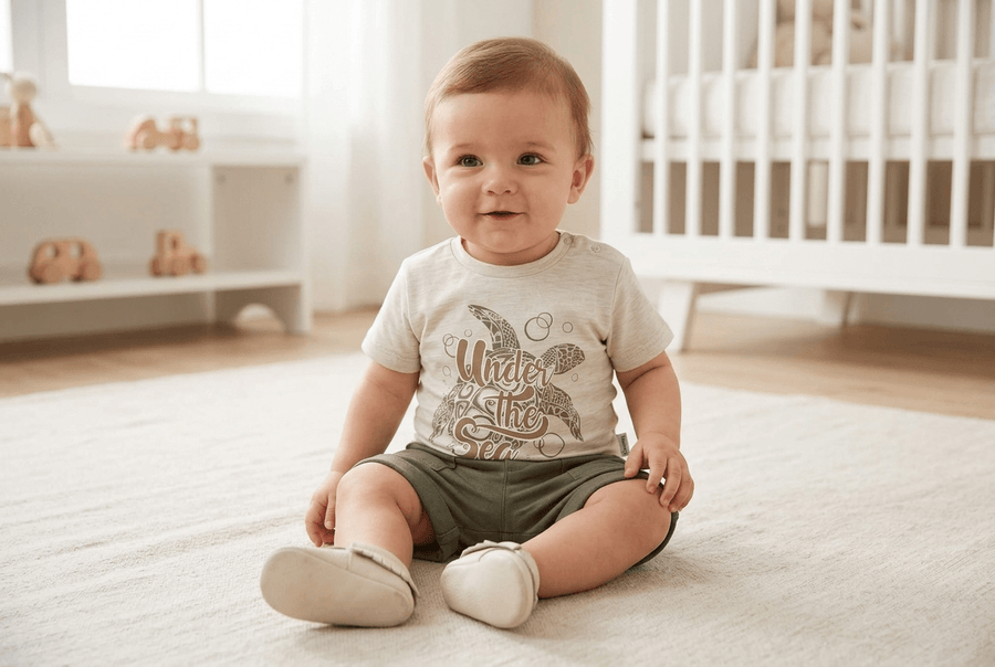 Under the Sea Baby Outfit Set | Organic Cotton T-Shirt & Shorts