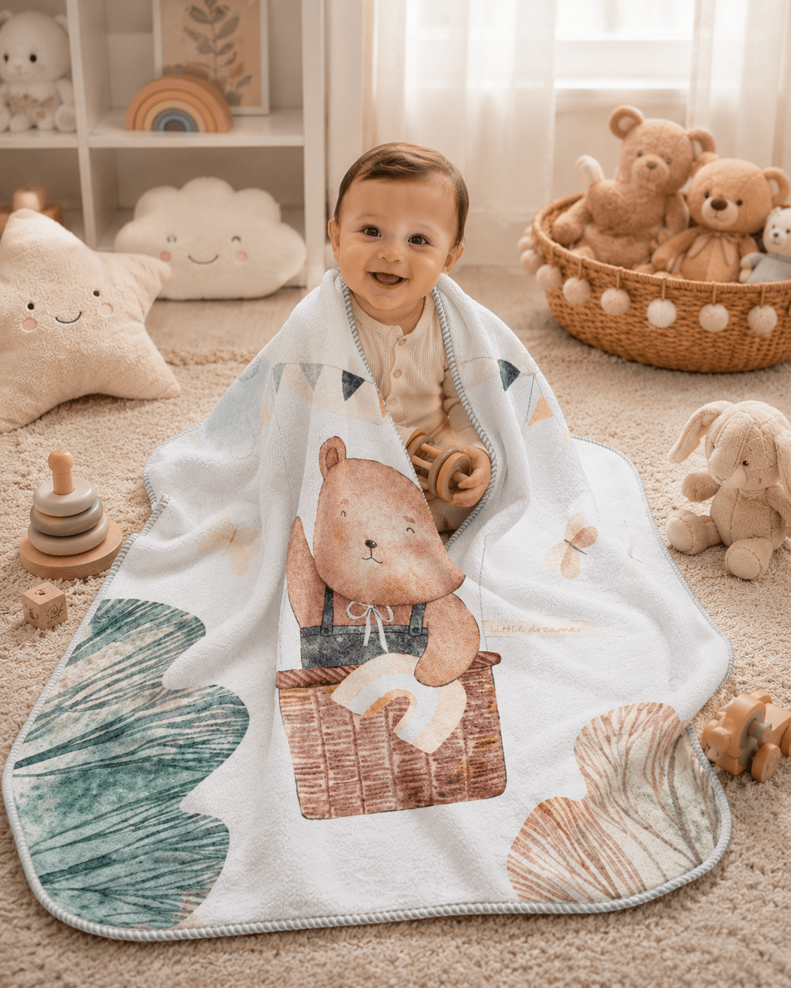 Mora Printed Baby Blanket