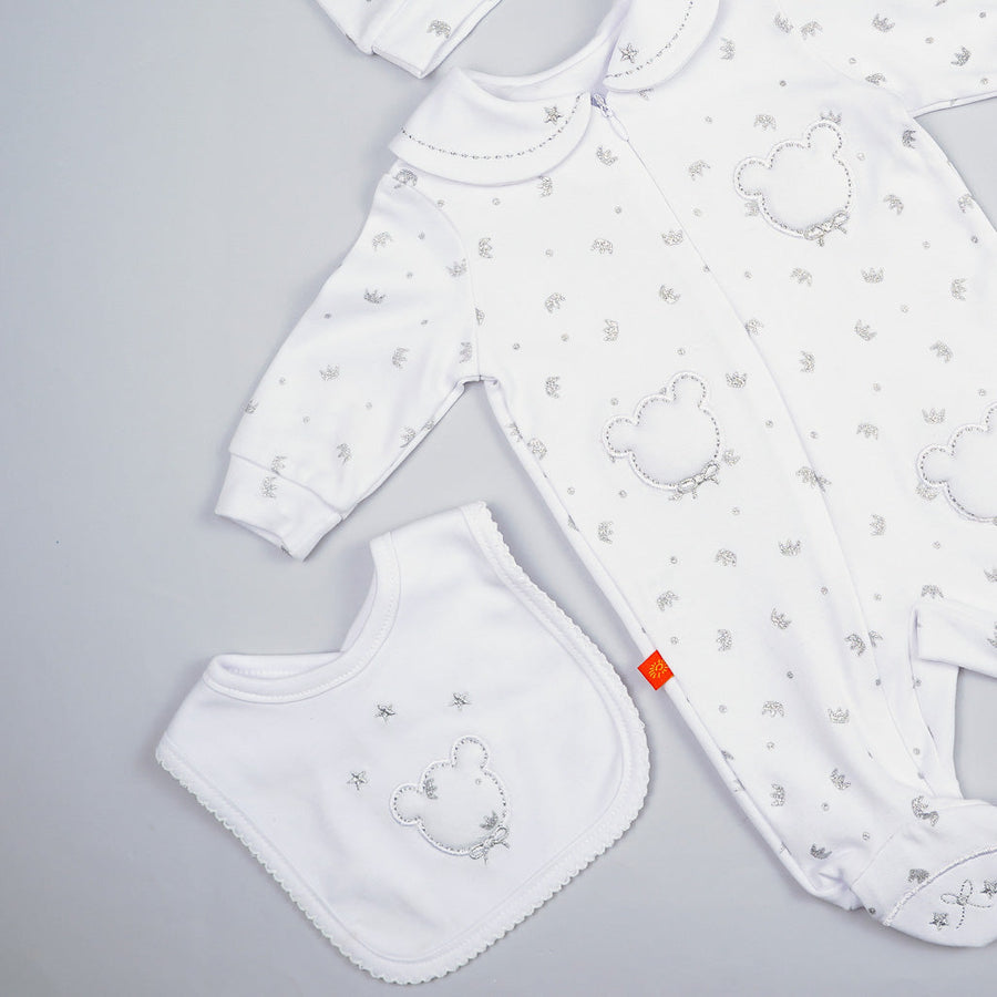 Bear Set Unisex Newborn Hospital Set | Premium Cotton Baby Coming Home Outfit