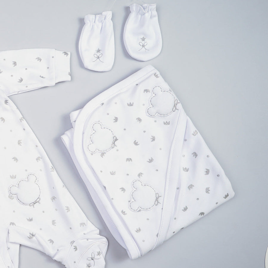 Bear Set Unisex Newborn Hospital Set | Premium Cotton Baby Coming Home Outfit
