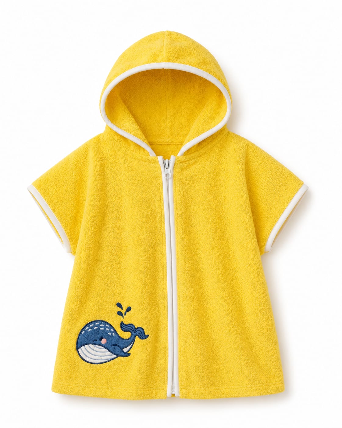 Kids Hooded Beach & Bath Poncho | Soft Cotton Towel Robe (9 Months–5 Years)