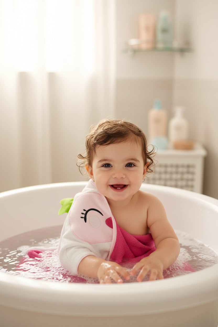 Hooded baby towel