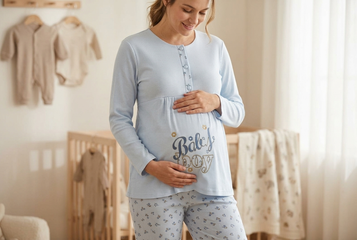 Blossom Whisper Maternity Delivery Pajama Set | Mamina
