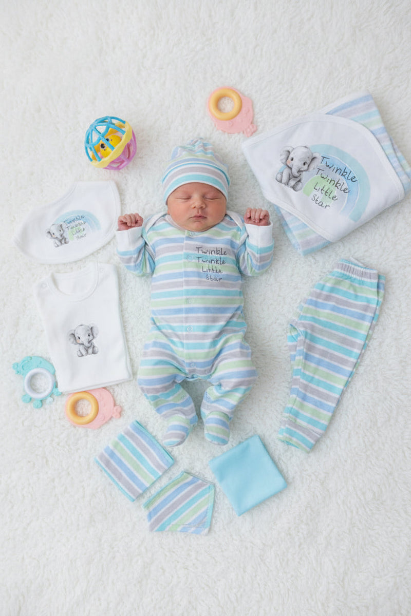 Newborn Hospital Starter Set – 10 Pieces | Complete Baby Essentials