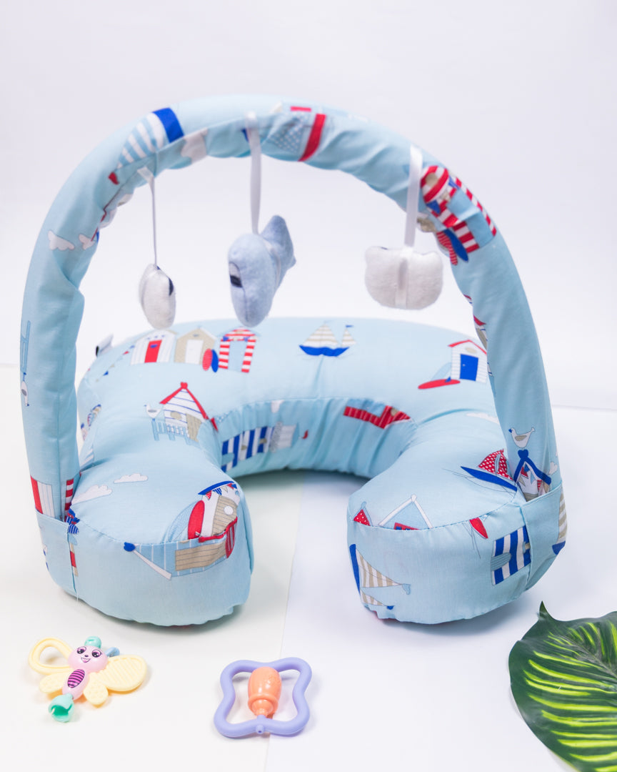 Baby Sitting Training Pillow with Toy Stand