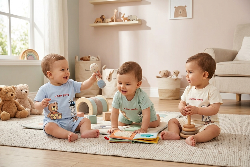 Rabearo Set – Baby Cotton T-Shirt & Shorts Set