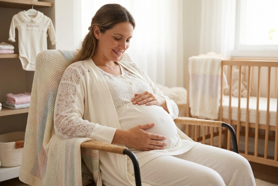 Serenity Lace Maternity Delivery Set – 3 Pieces