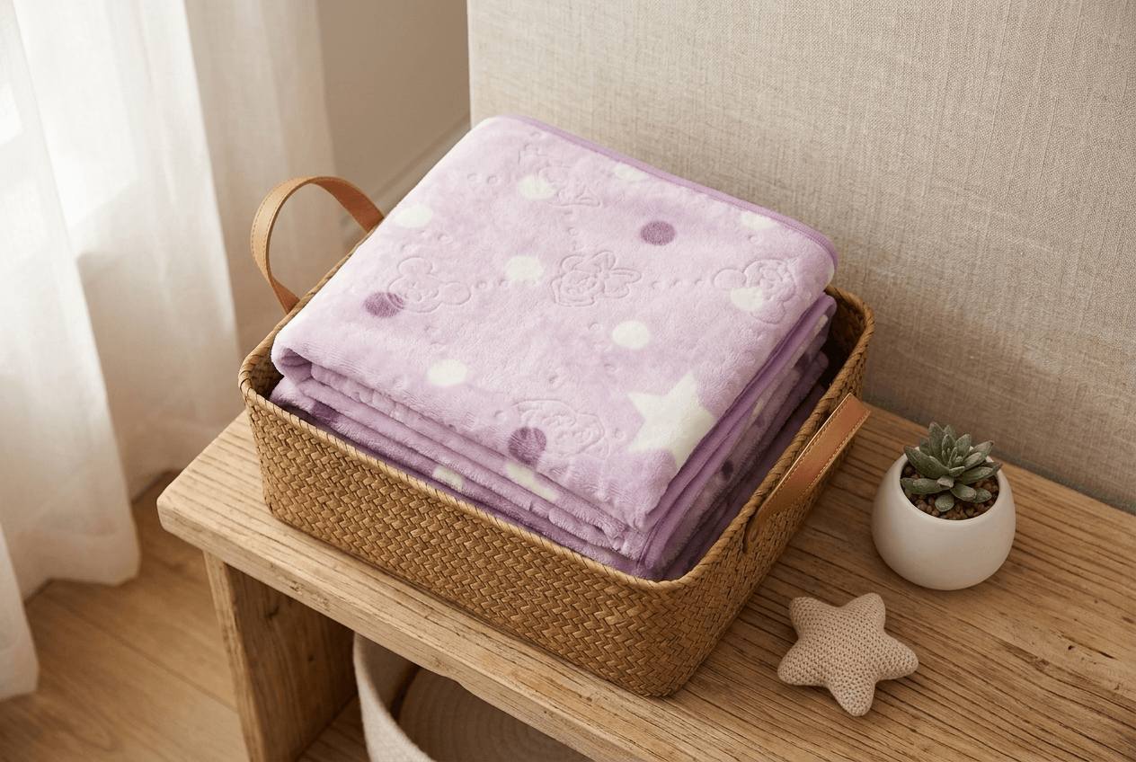 Ultra Soft Baby Fleece Blanket – Warm Plush Cot & Stroller Blanket