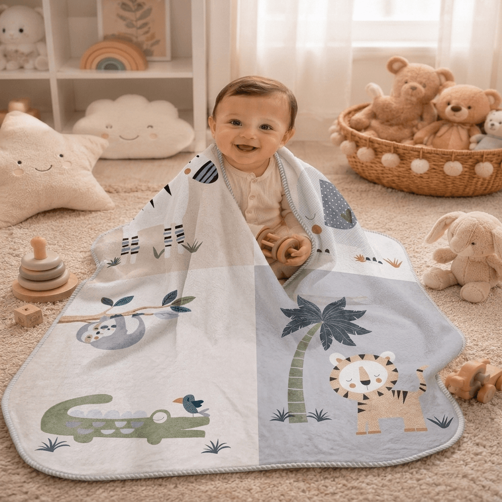 Mora Printed Baby Blanket