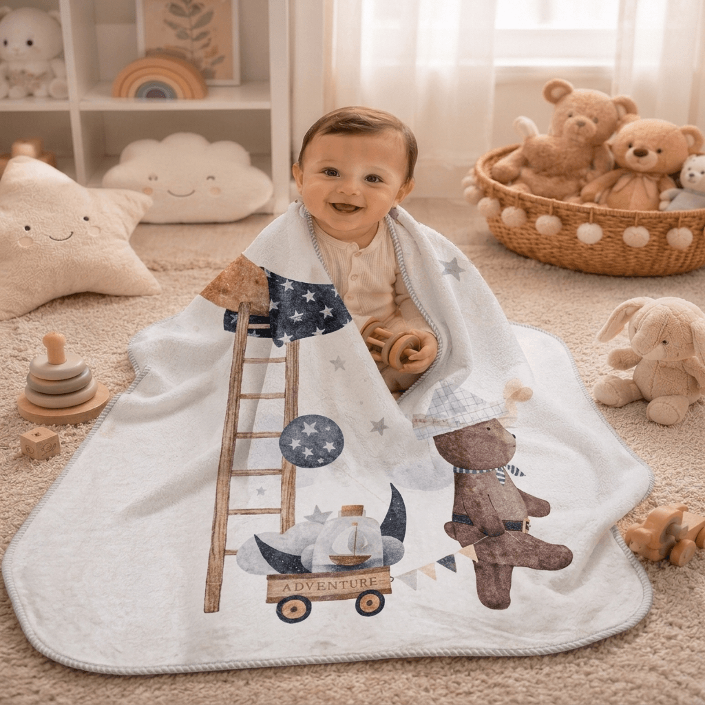 Mora Printed Baby Blanket