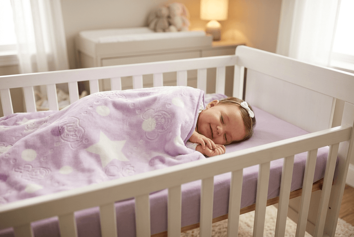 Ultra Soft Baby Fleece Blanket – Warm Plush Cot & Stroller Blanket