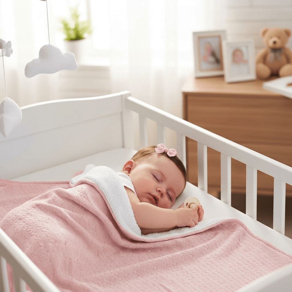 knitted baby blanket