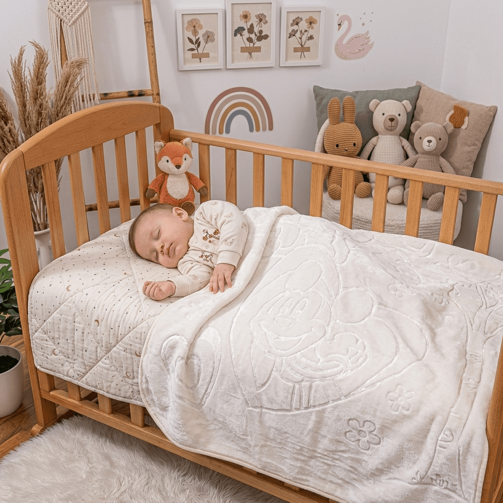 Premium Turkish Baby Blanket – Ultra Soft Embossed Nursery Blanket