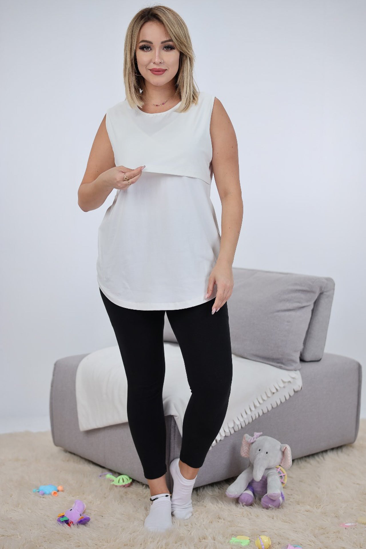 Sleeveless Nursing Top