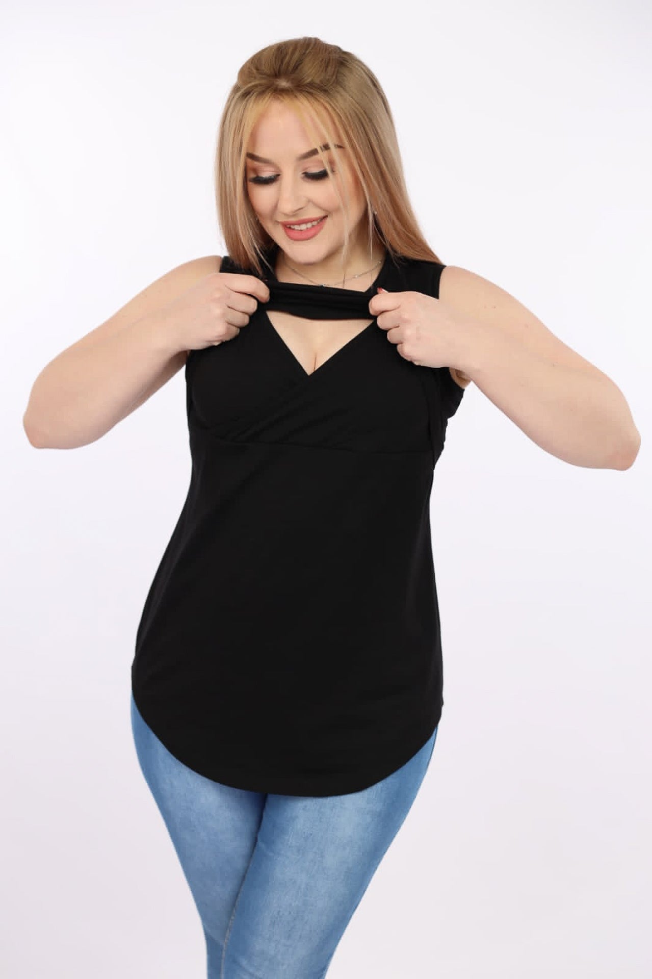 Sleeveless Nursing Top