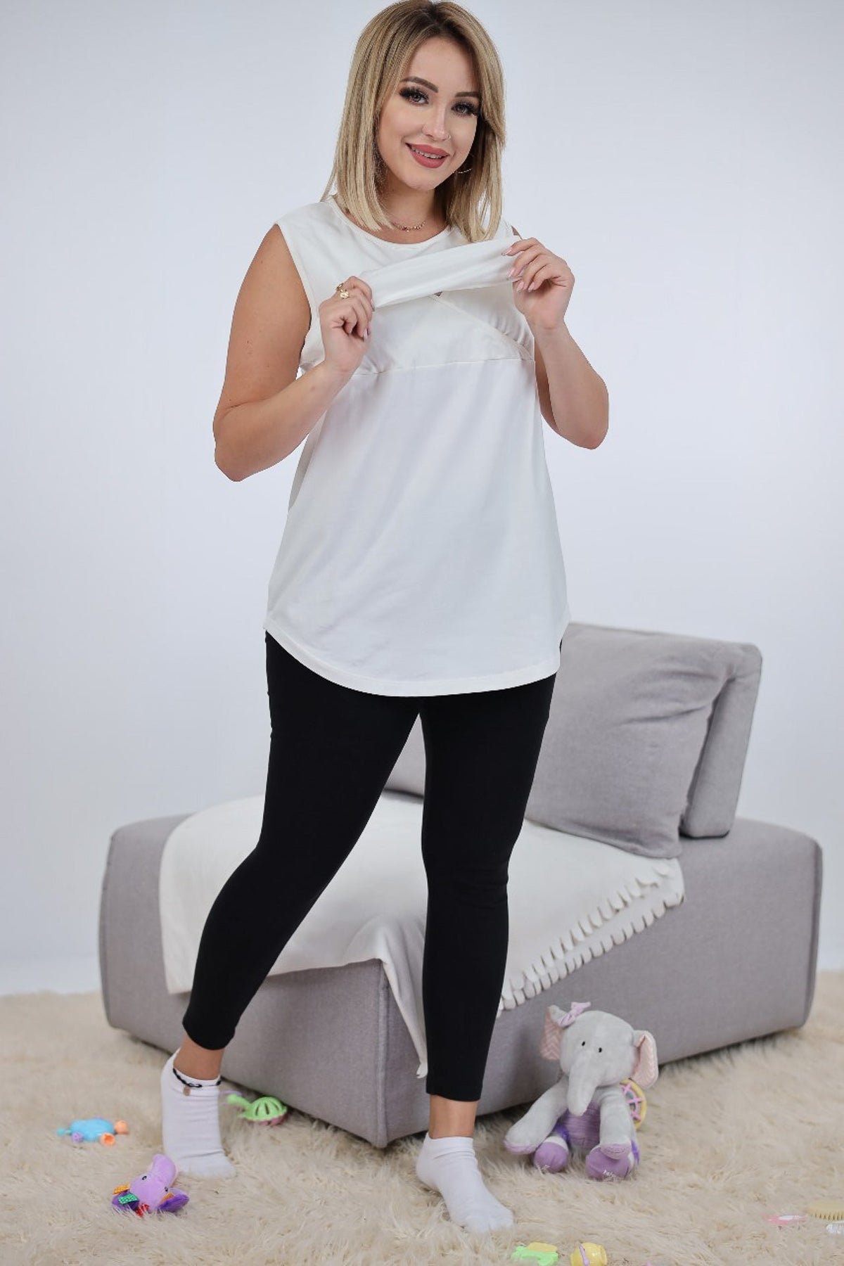 Sleeveless Nursing Top