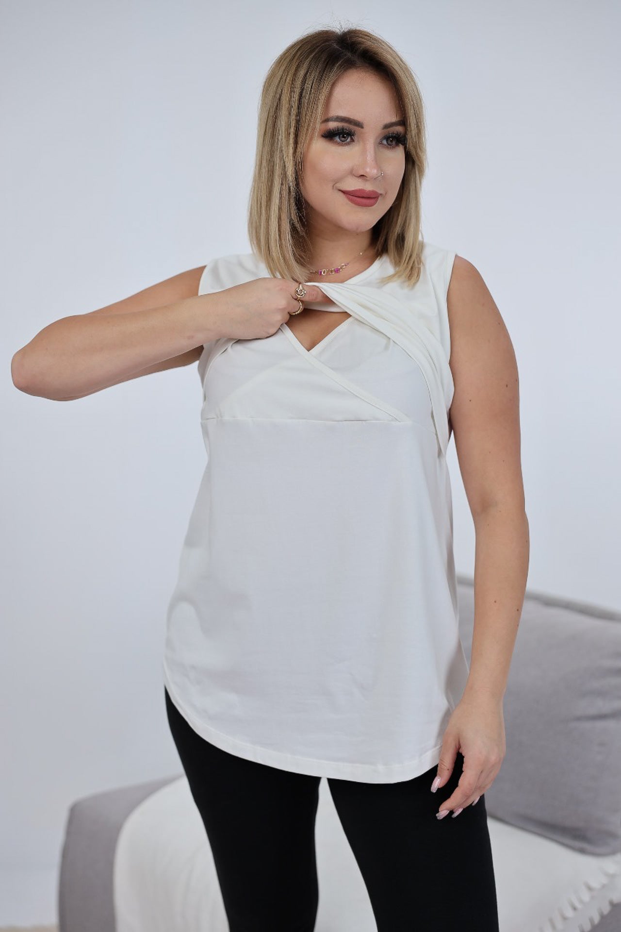 Sleeveless Nursing Top