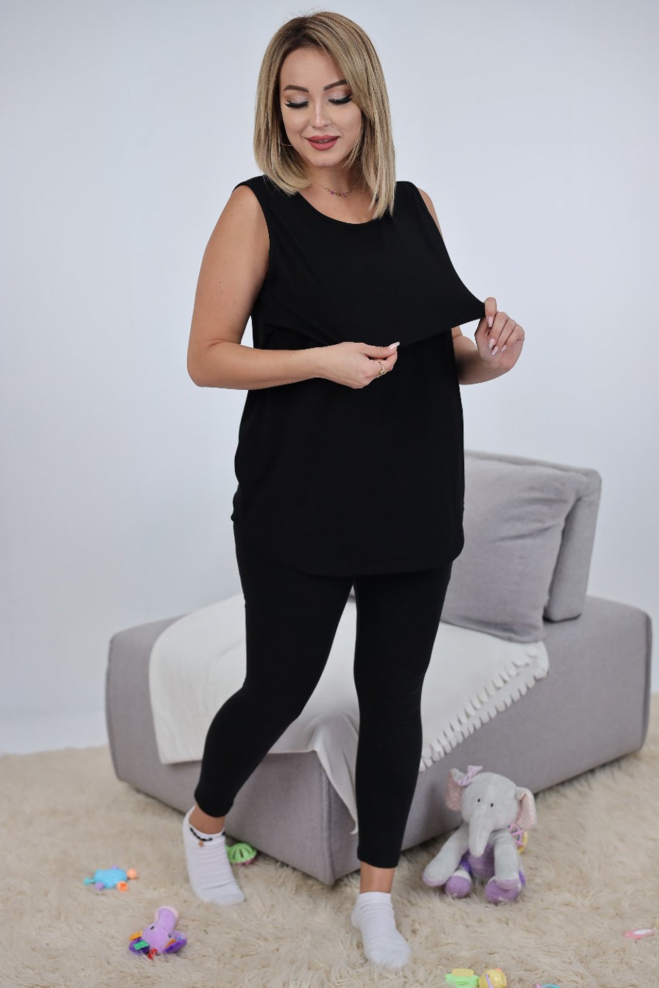 Sleeveless Nursing Top