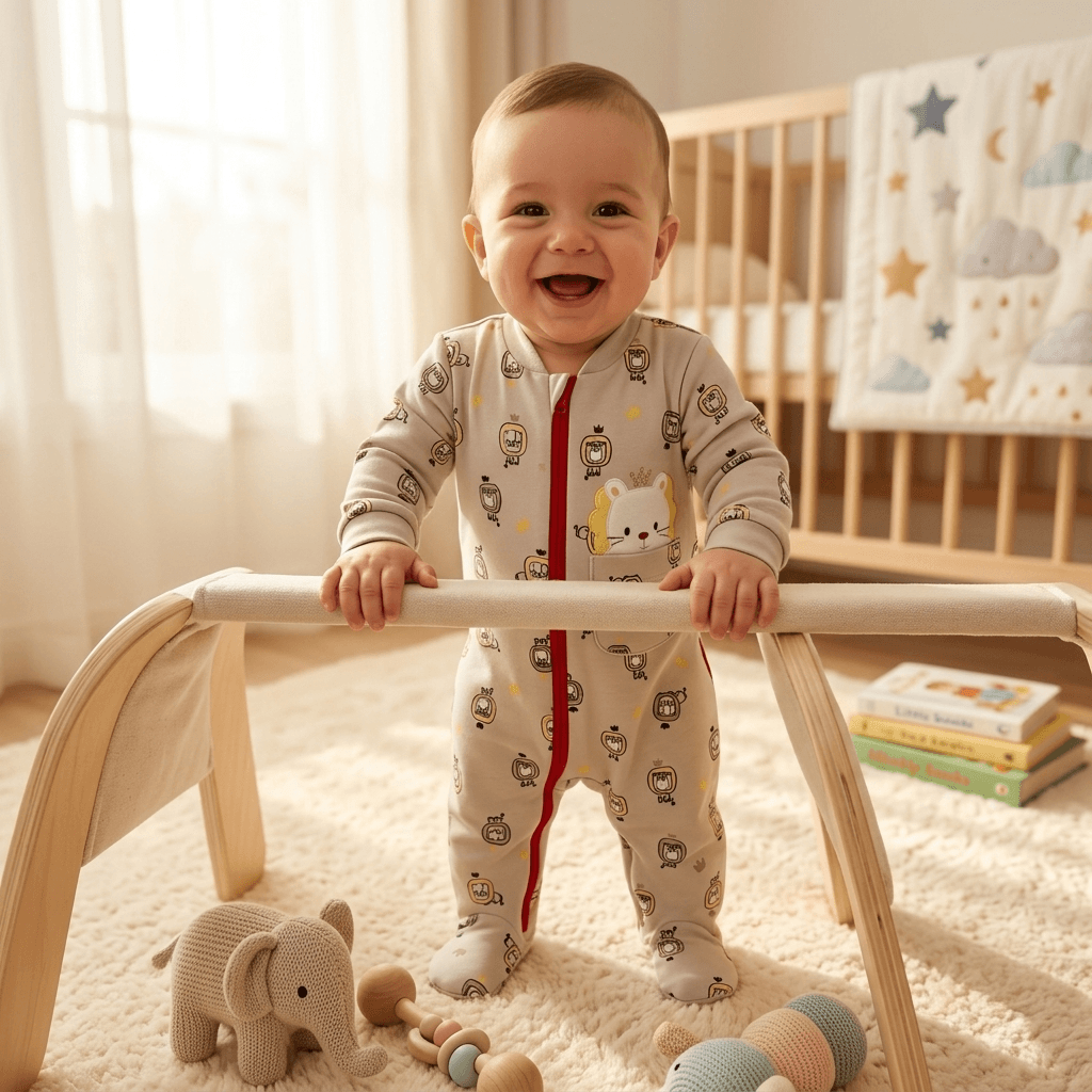 Baby Footed Zip Romper | Soft Cotton Sleeper